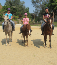 three riders